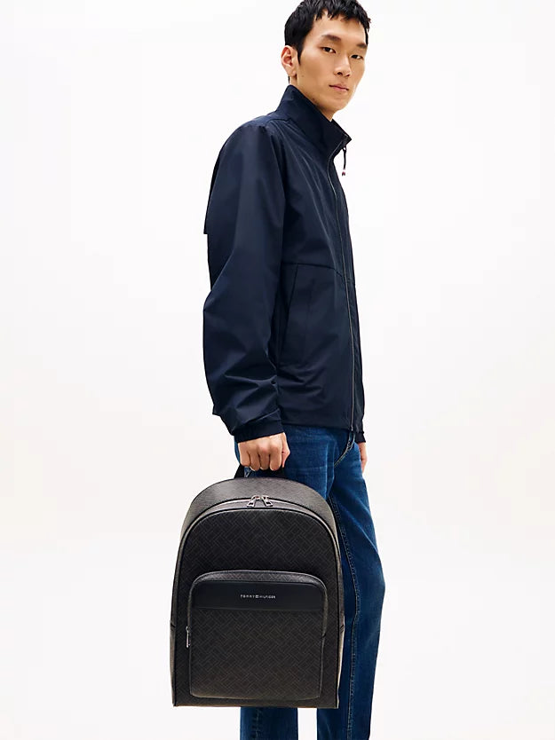 Mixed Texture Dome Backpack