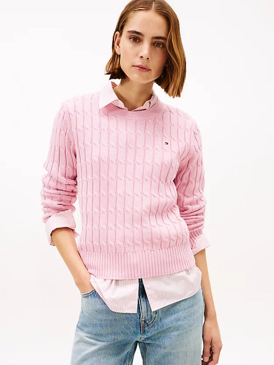 Cable Knit Crew Neck Jumper