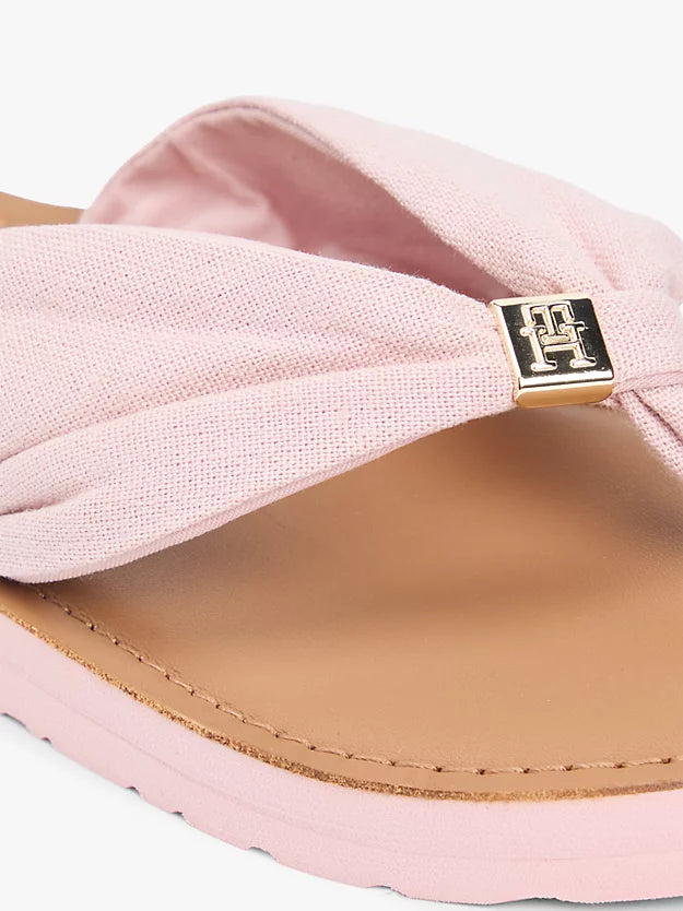 Monogram Plaque Hemp Flip-Flops