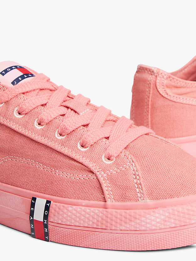 Archive Flag Stripe Washed Canvas Trainers