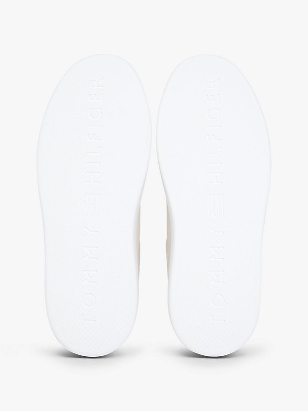 Lightweight Leather Cupsole Court Trainers