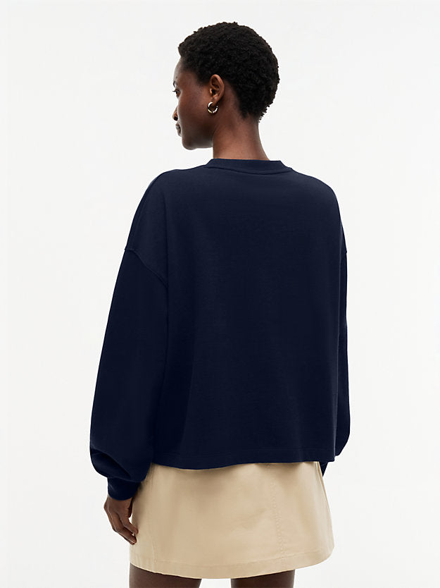 Logo Relaxed Crew Neck Sweatshirt