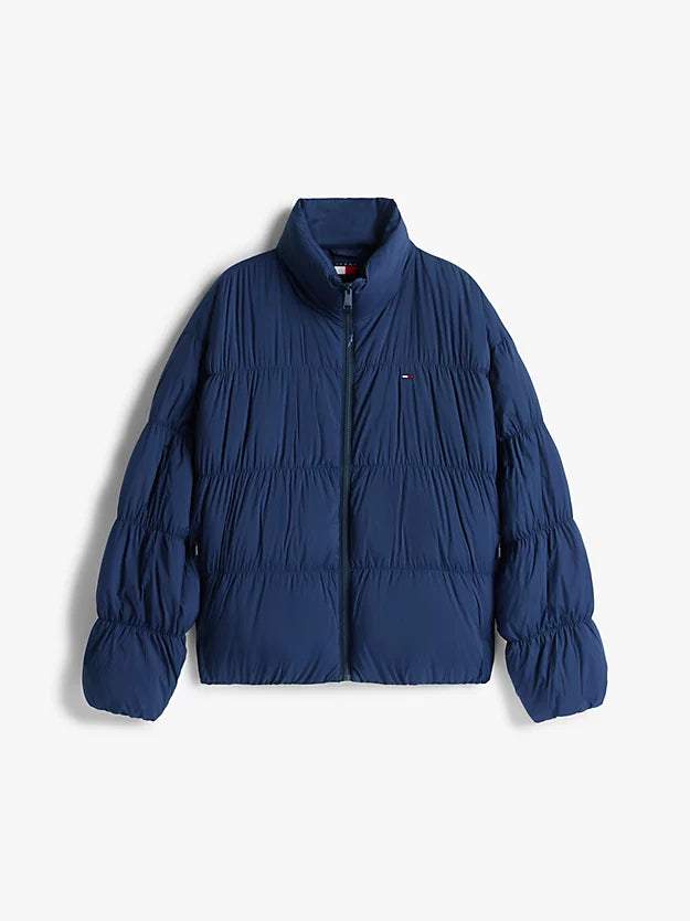 Ruched Down Puffer Jacket