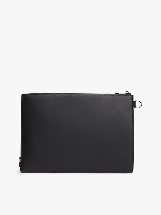 Metal Logo Woven Pouch