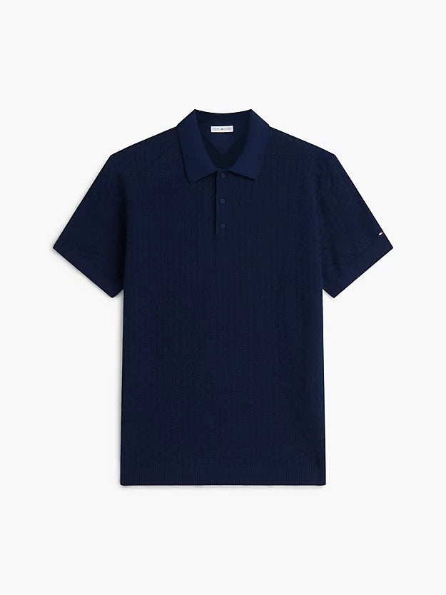 Washed Structured Polo Shirt