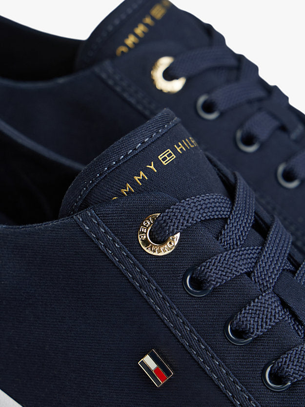 Enamel Flag Canvas Trainers