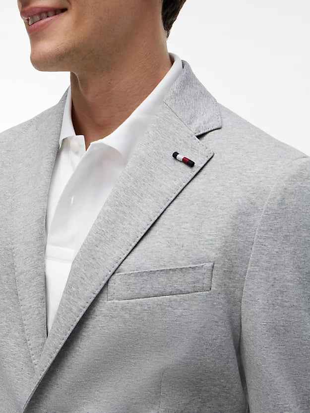 Flex Regular Fit Jersey Single Breasted Blazer
