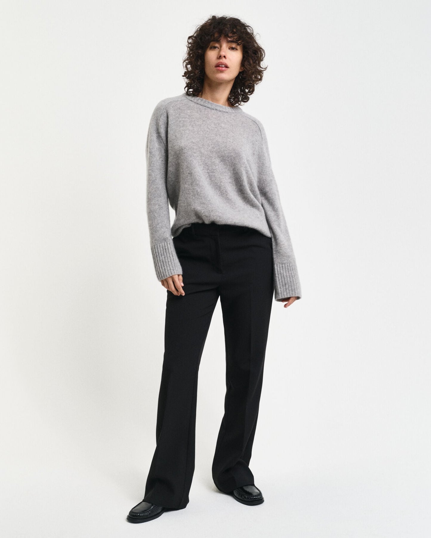 Slim Fit Flared Slacks