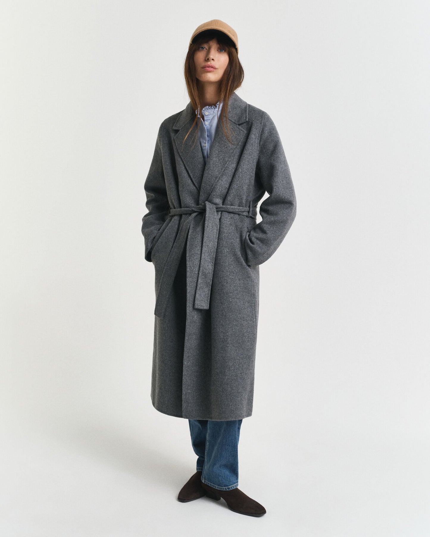 Handstitched Belted Coat