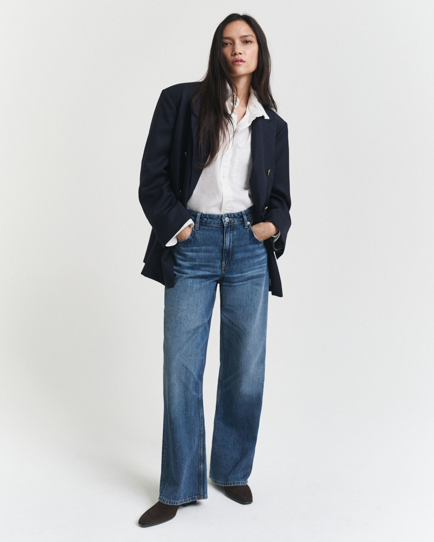Oversized Wool Hopsack Blazer
