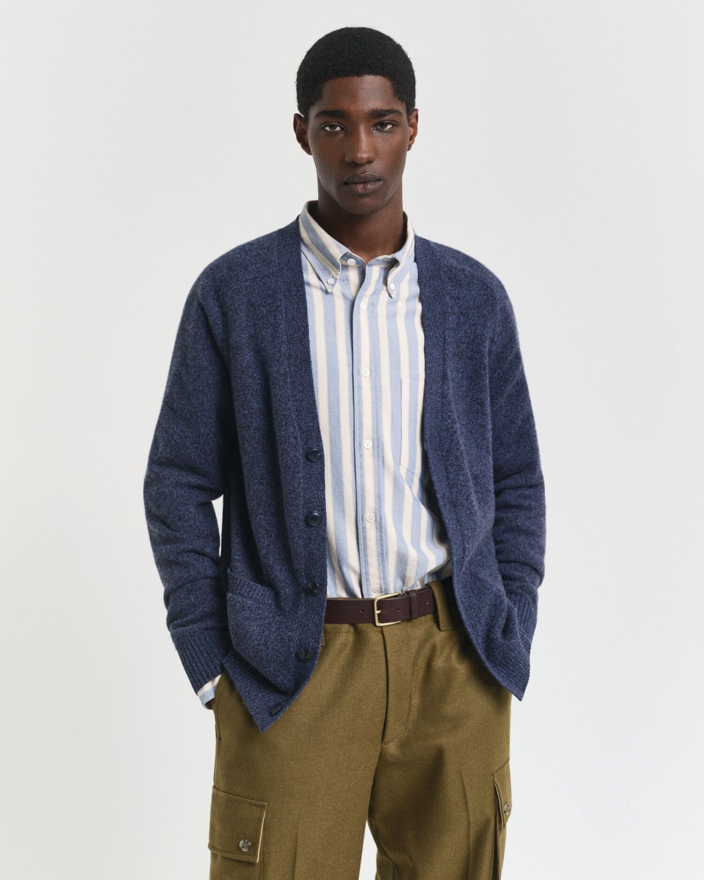 Wool Blend MoulineCardigan